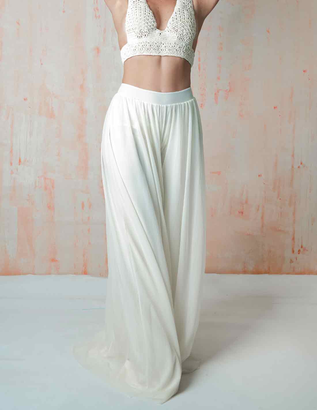 Nubes Pant Ivory. Beach Pant In Ivory. Entreaguas