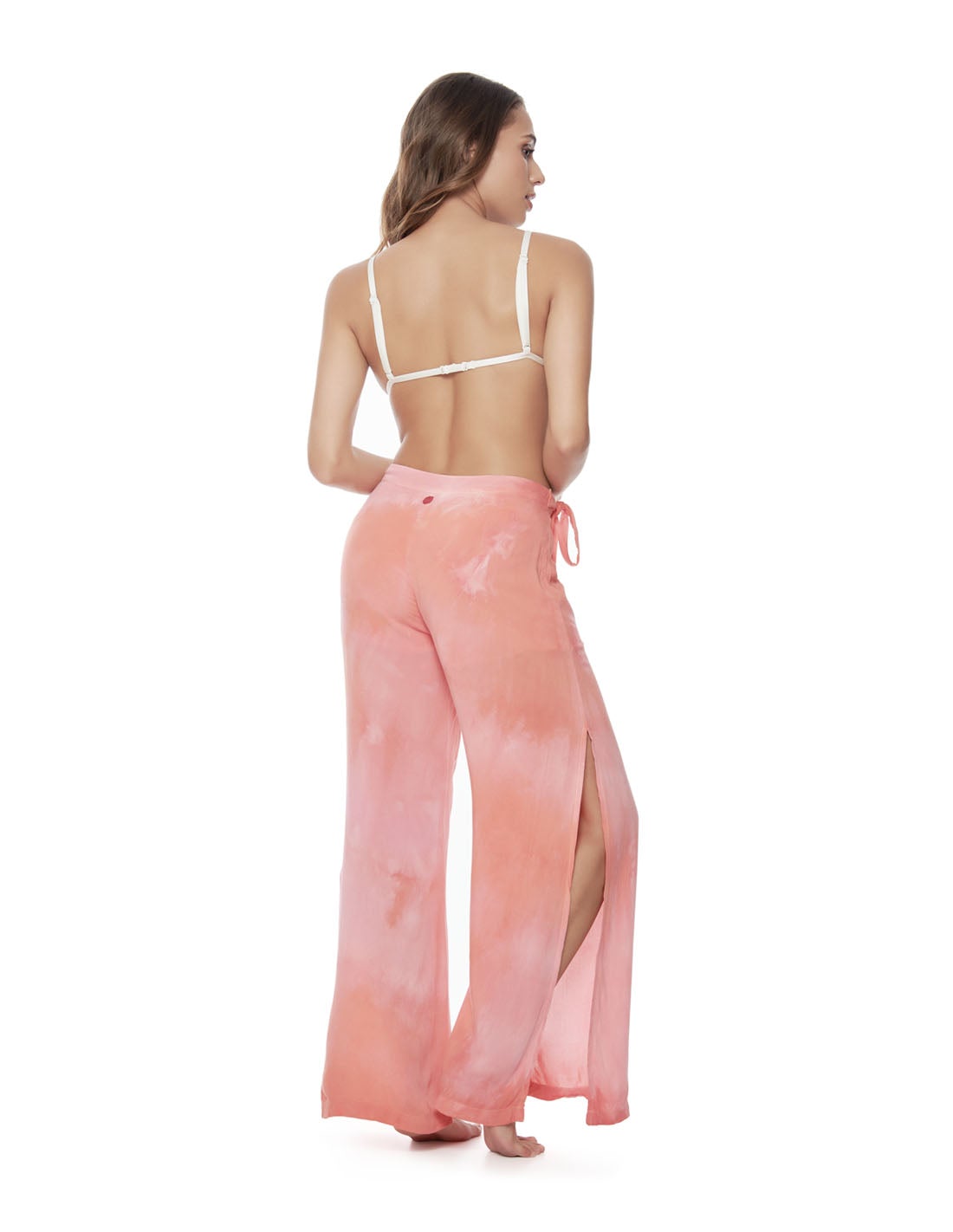 Earth Pant Heart Rose. Hand-Dyed Beach Pant In Heart Rose. Entreaguas